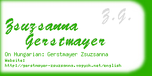 zsuzsanna gerstmayer business card